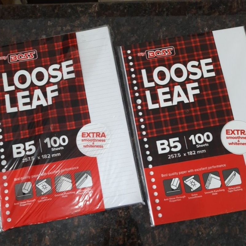 

BigBoss Lose Leaf B5-100 Garis&Polos