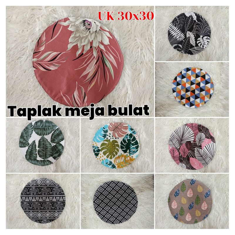 TAPLAK MEJA BULAT/TAPLAK MEJA BULAT MINI/TAPLAK MEJA BULAT KECIL/TAPLAK MEJA BULAT 30X30/TAPLAK MEJA