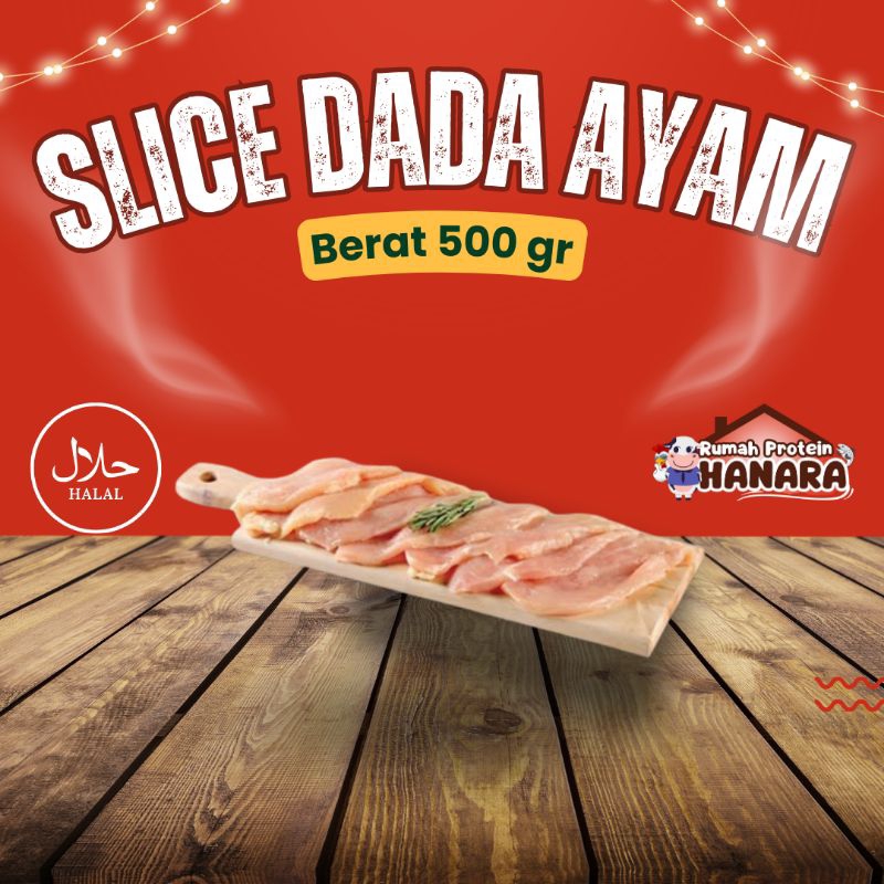 

Slice Dada Ayam / Dada Ayam Iris Tipis - 500 gr