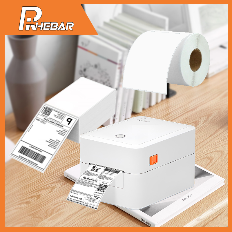 

Label resi termal 76x130mm 100x150mm 80x60mm Stiker kode batang RHEBAR