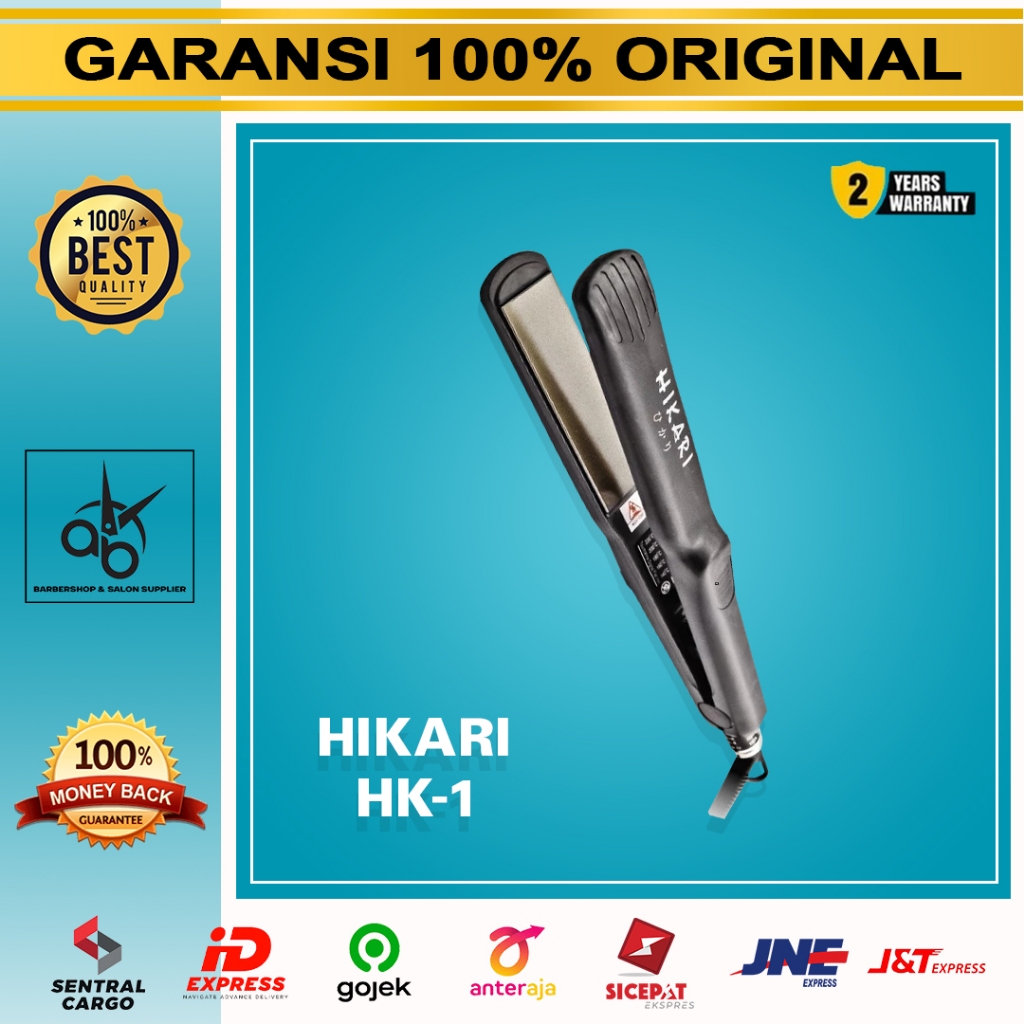 Catok Hikari HK-1 2in1 Professional Iron Catokan Rambut Barber dan Salon