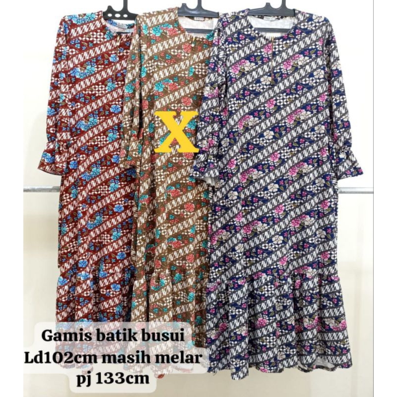 GAMIS BATIK INDONESIA BAHAN BAGUS TEBAL MELAR GAMIS MODEL TERBARU BISA BUAT LEBARAN KEKONDANGAN ACAR