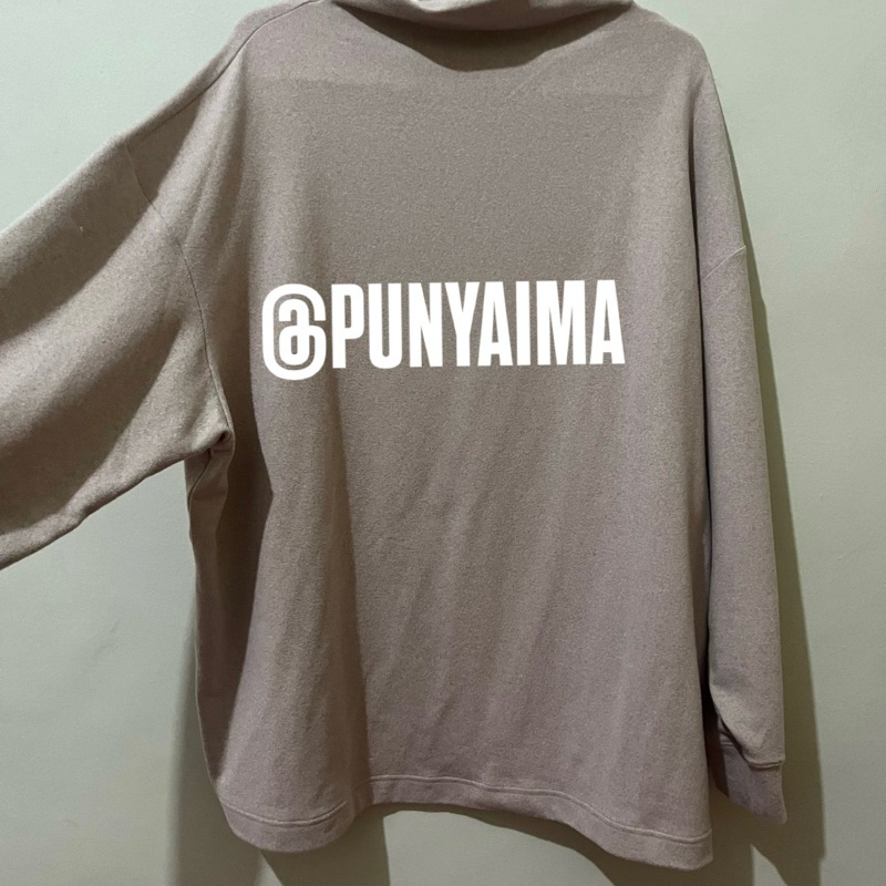 Uniqlo Soft Knitted Fleece Mock Neck Long Sleeve T-shirt