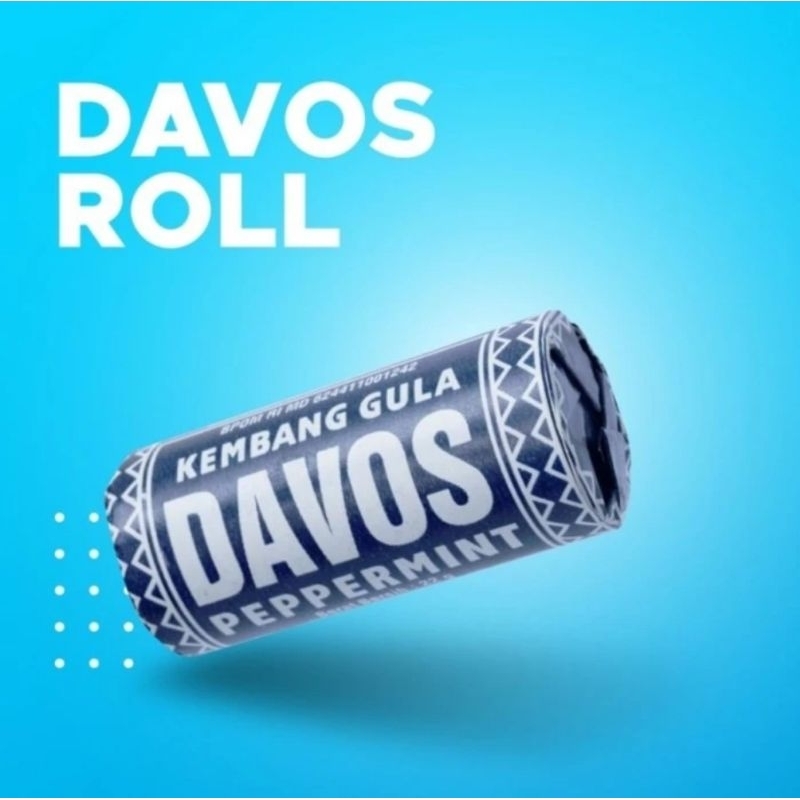 

Permen Davos Roll Jadul Rasa Peppermint 1 Pack Isi 10 Roll