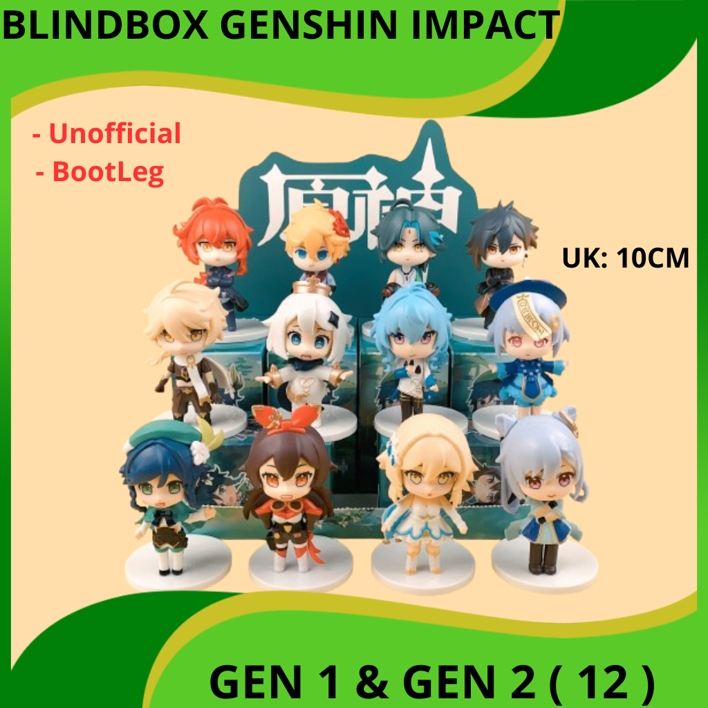 BLIND BOX ANIMEE GENSHIN IMPACT CHARACTER ACTION FIGURE ANIME BLINDBOX GENSIN IMPACT JEAN AMBER LISA
