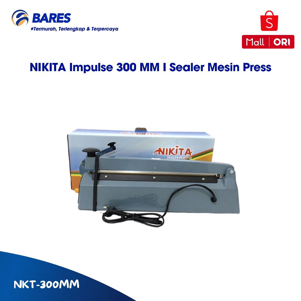 NIKITA Impulse 300 MM I Sealer Alat Mesin Press Perekat Plastik