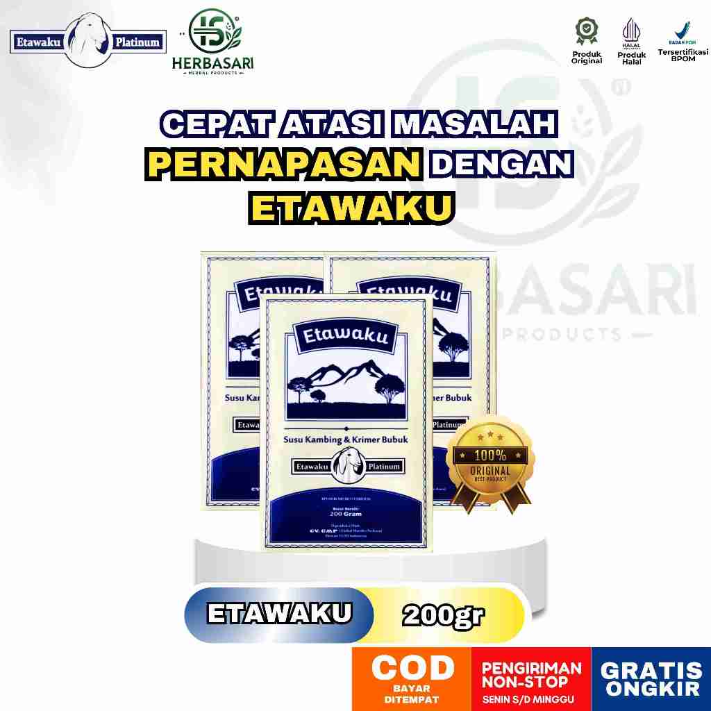 

Etawaku - Susu Kambing Etawa Ampuh Atasi Asma, Sesak Napas, Batuk Menahun, Radang Paru