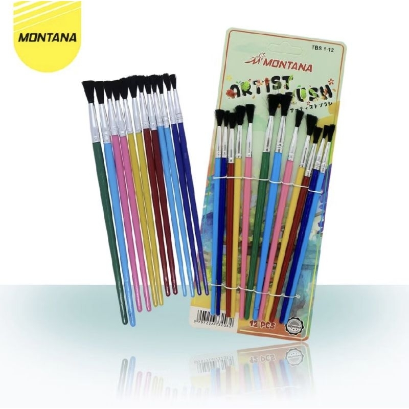 

Kuas lukis/art brush set MONTANA no.01-12