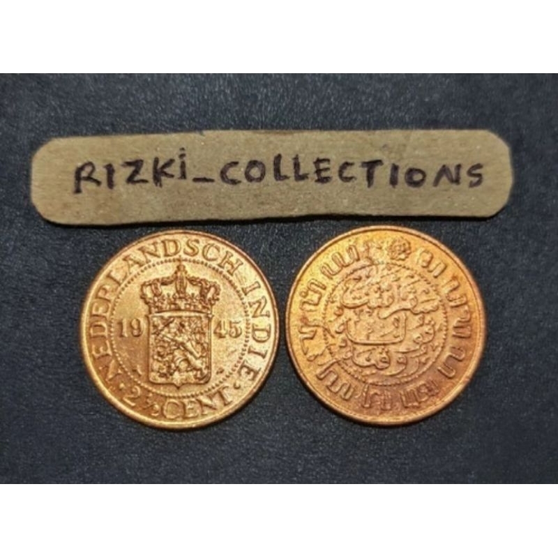 uang kuno 2,5 cent koin benggol nederlandsch indie