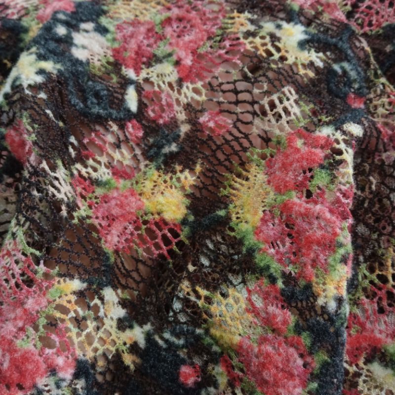 kain rajut motif - kain rajut import - kain rajut butik - kain gamis rajut - kain dress rajut