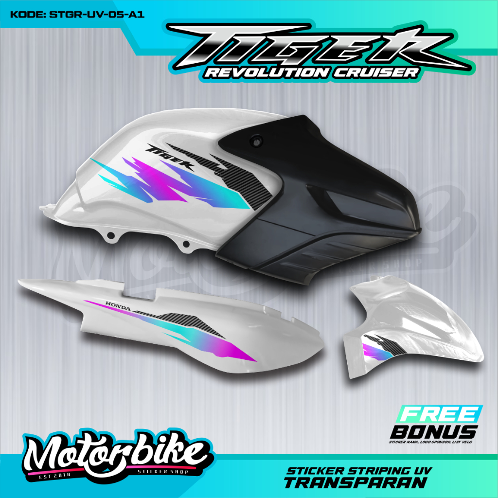 Striping Tiger Revo-Stiker Decal Tiger Revo Carbon - STGR