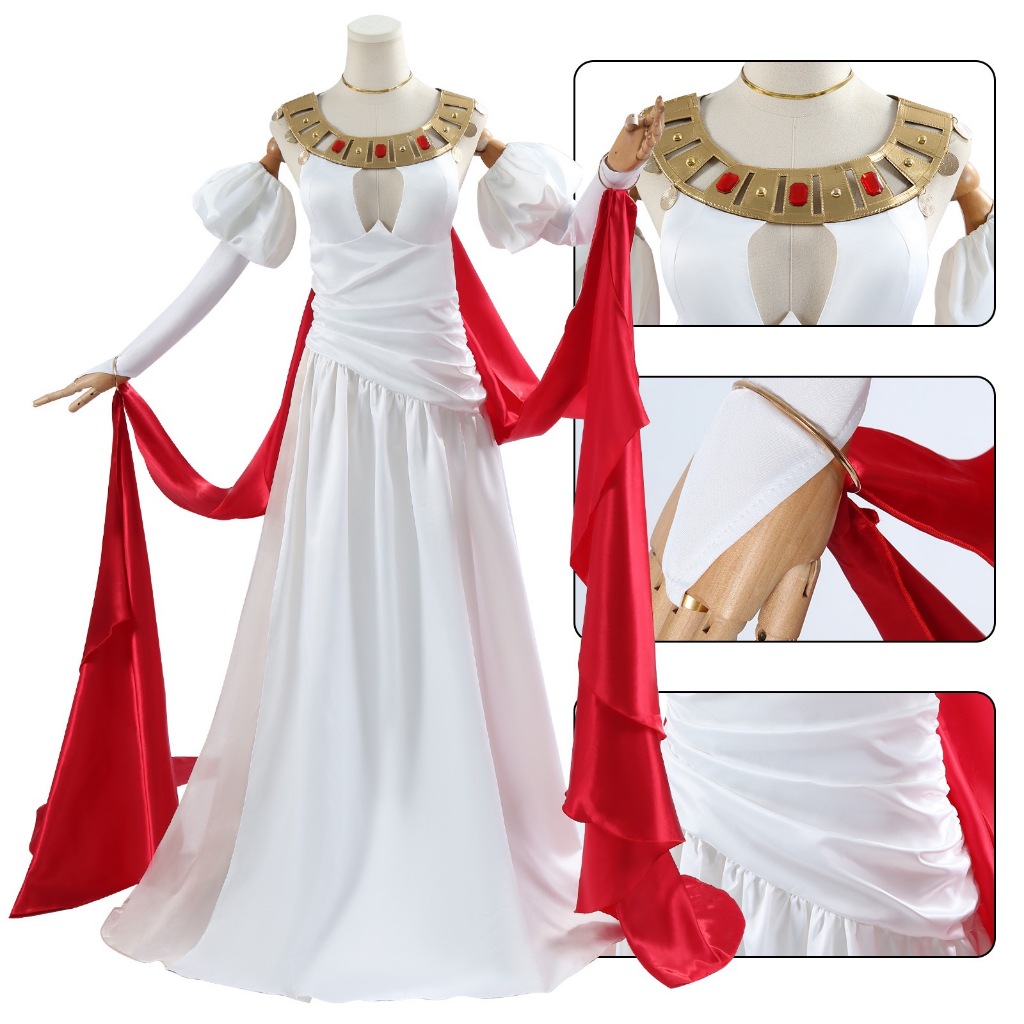 Game Fate/EXTRA Nero Claudius Cosplay Costume FGO Saber Caesar Augustus Germanicus Evening Dress Wig