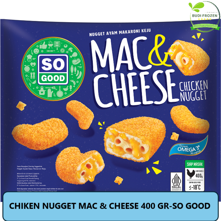

CHICKEN NUGGET MAC & CHEESE 400 GR - SO GOOD�NAGET AYAM MAKARONI KEJU