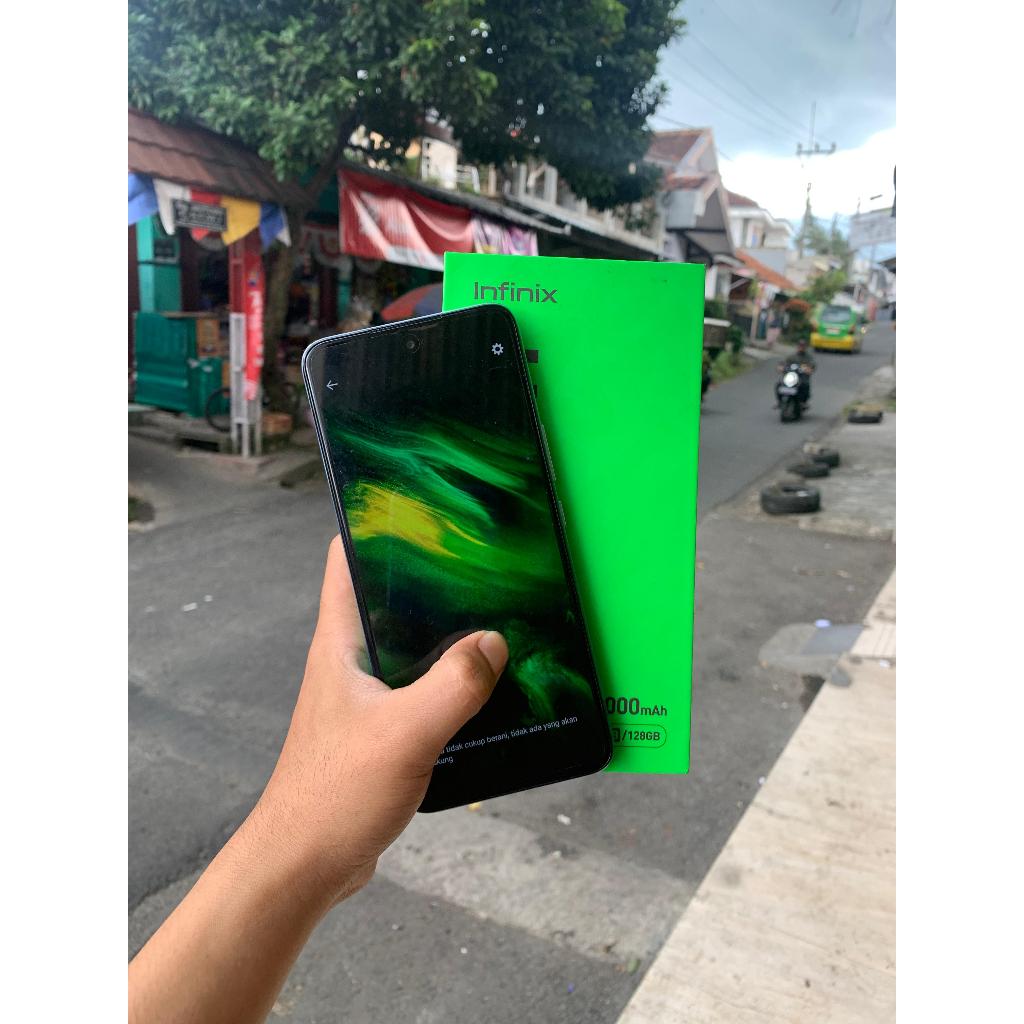 Handphone Second Like new Murah infini* Hot 12 play 4+3/128 Payment Only