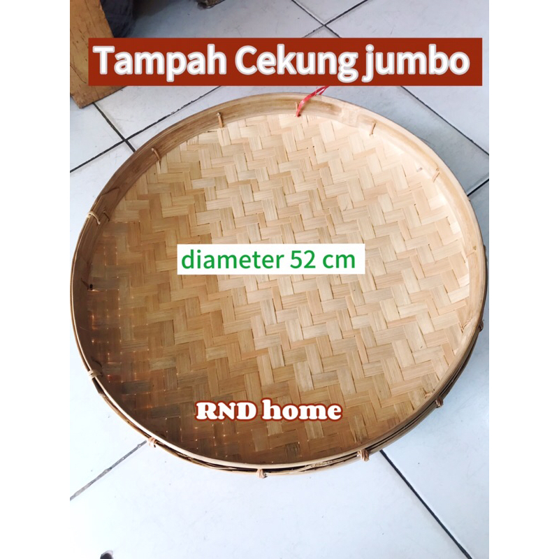 Tampah cekung Tampah Jumbo Tampah bambu Tebal