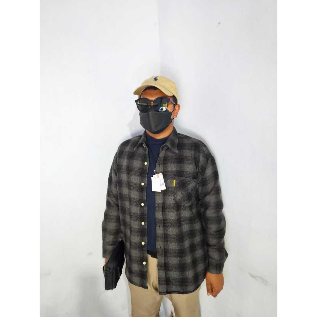 VETERANO OUTER SHIRT WOOL TEBAL BLACK VINTAGE