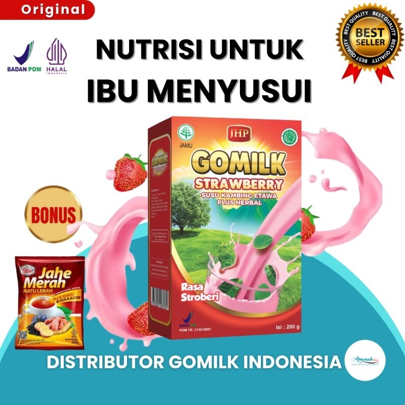 

[BISA COD + GARANSI] [GRATIS JAHE] GOMILK SUSU ETAWA HERBAL DAUN KELOR Untuk Ibu Menyusui