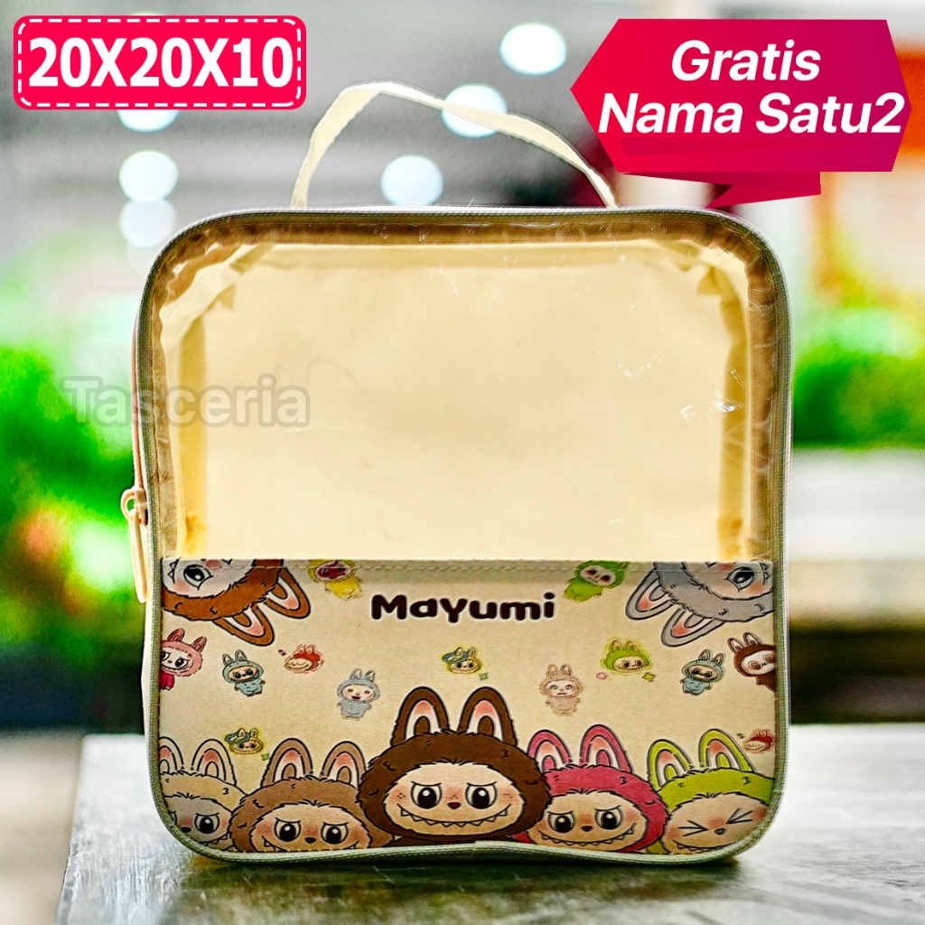 

Tas Souvenir ulang Tahun Mika Premium Labubu Cream Cute