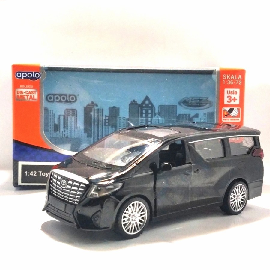 Apolo msz diecast Toyota Alphard Hitam