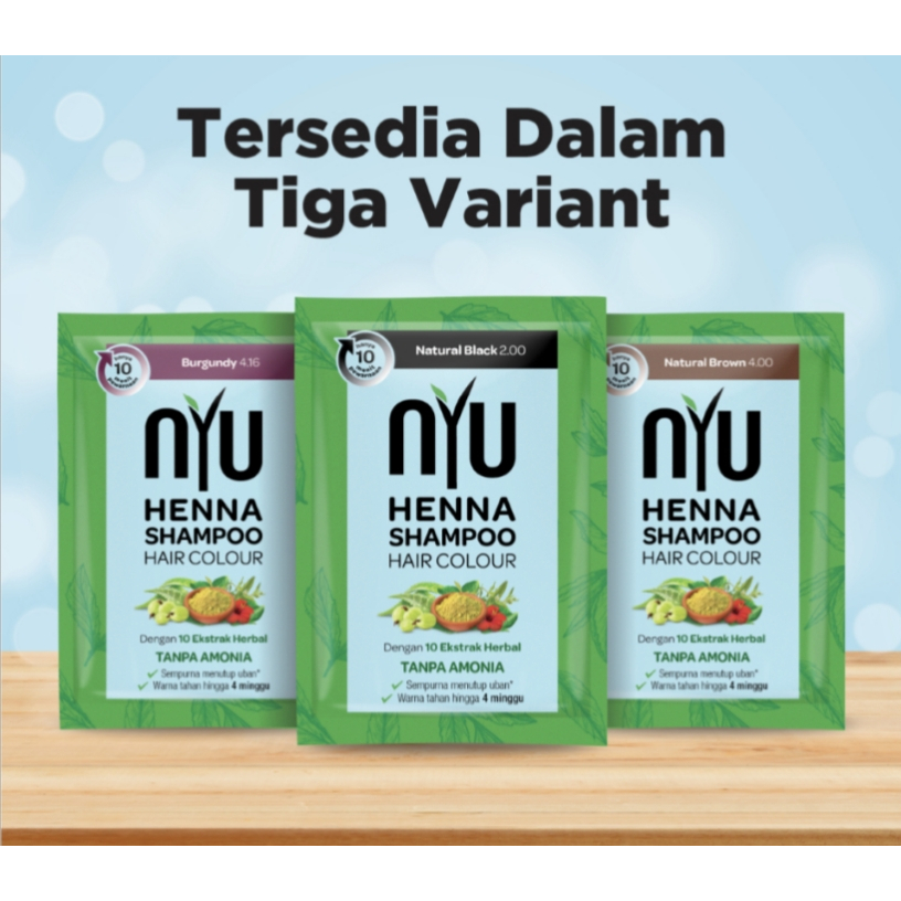 NYU Henna Shampoo / Shampoo Pewarna Rambut