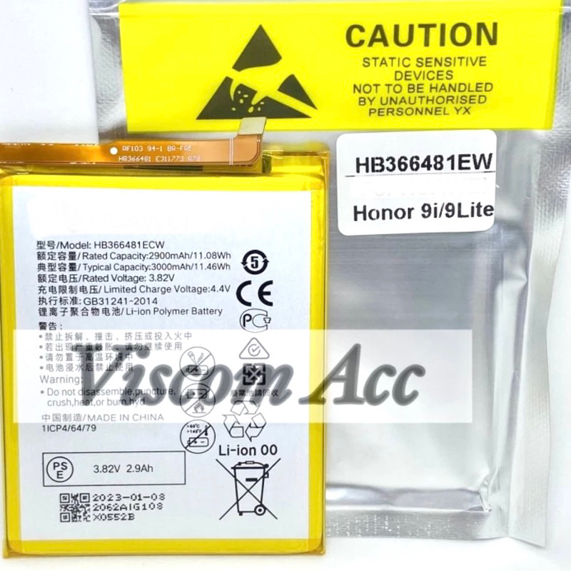Baterai Honor 9i / Honor 9lite Original HB366481EW