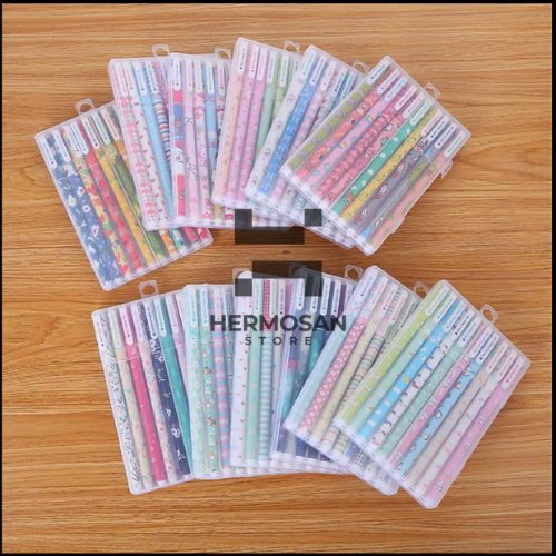 

1 Pack Gelpen Pulpen Gel Motif 10 warna Tukisan Lucu Bolpoint Karakter Perlengkapan Alat Tulis Gambar