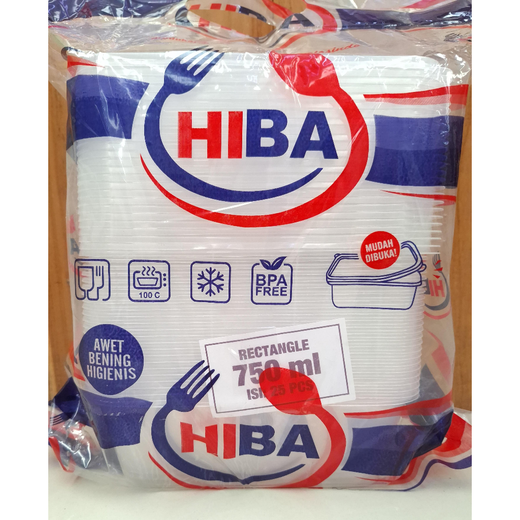Thinwall Hiba 750 ML Rectangle/Persegi Panjang