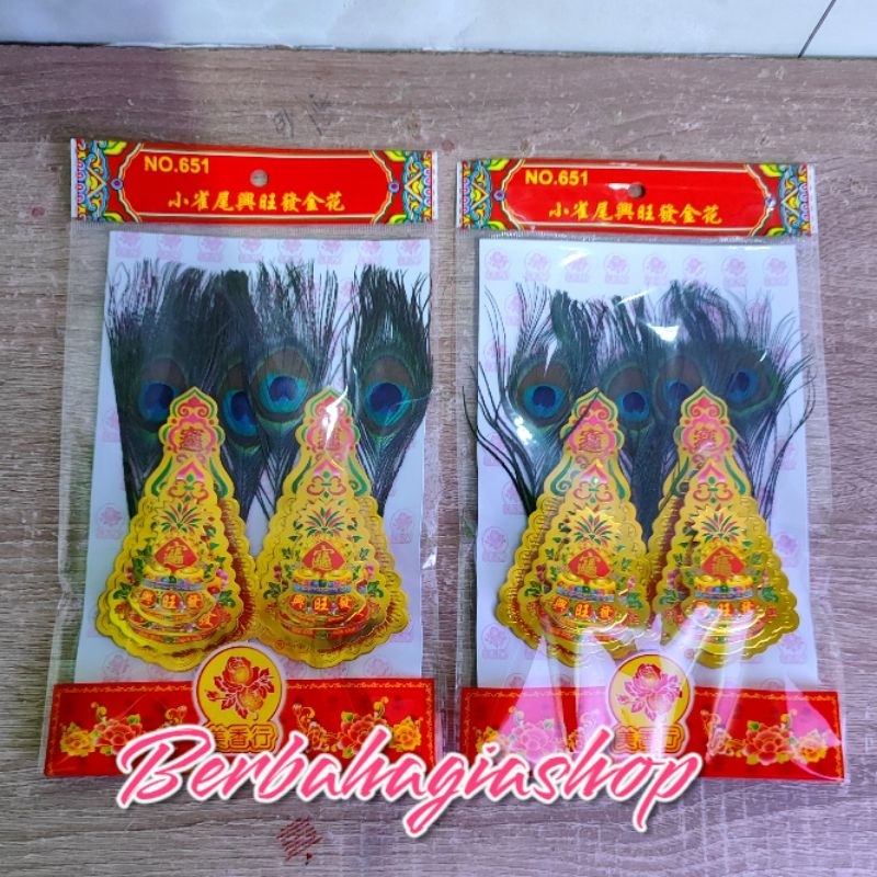 Kimhua / Kim hwa / Kimhue / Kim Hue Nanas Bulu Tempel Di Dinding Altar Sembahyang