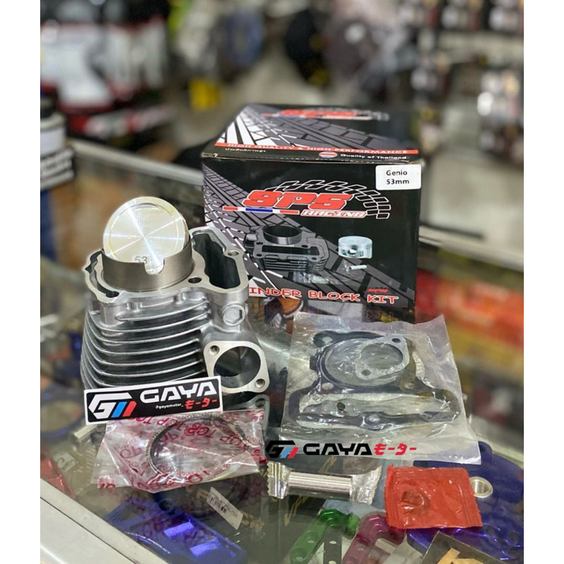 BLOK BORE UP SP5 GENIO BEAT DELUXE SCOOPY STREET FI ESP CAST IRON FORGED PISTON 53MM