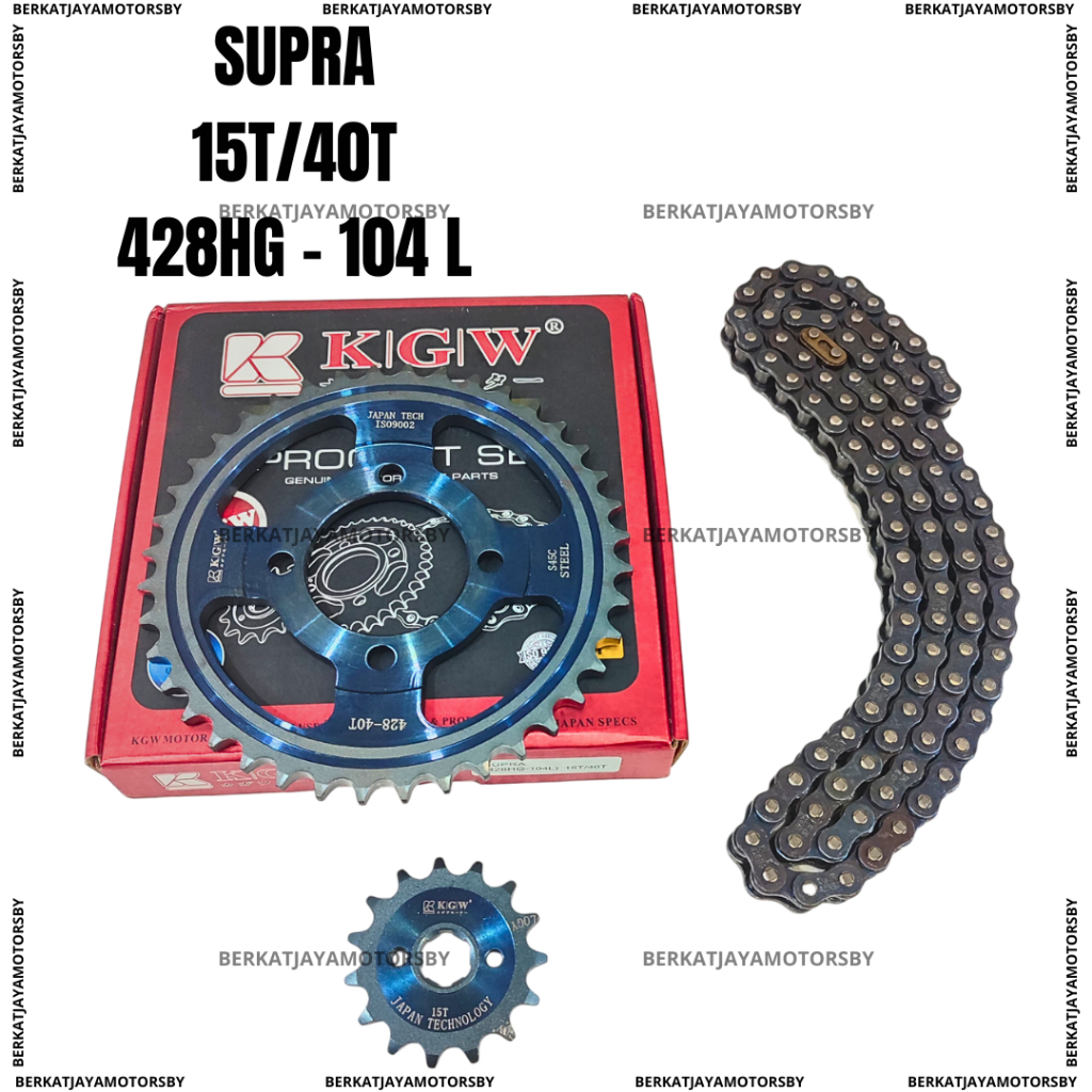 GEAR SET GIR SET CHAIN KIT GEAR PAKET KAGAWA SUPRA X LAMA
