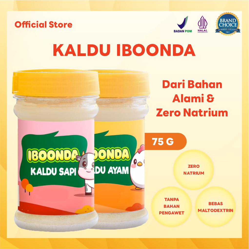 

IBOONDA Kaldu Keluarga dan Anak Tanpa Penguat Rasa Tanpa Pengawet Tanpa Pewarna