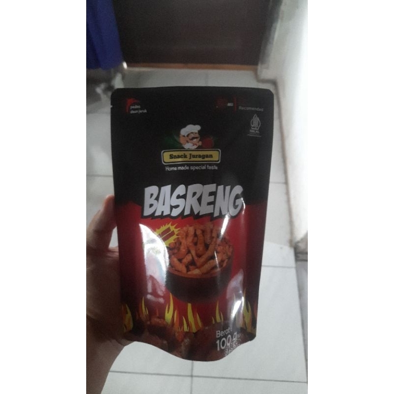 

Basreng snack juragan rasa pedas daun jeruk