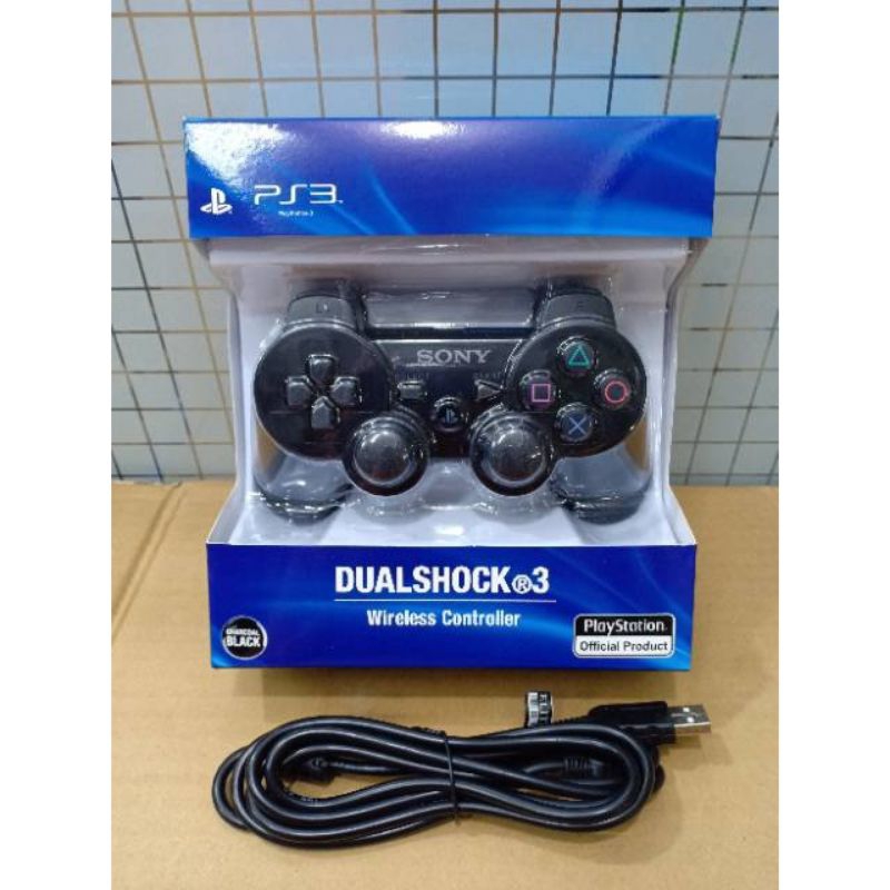 stik PS3 ori-controller PS3 wireless hitam ORI pabrik