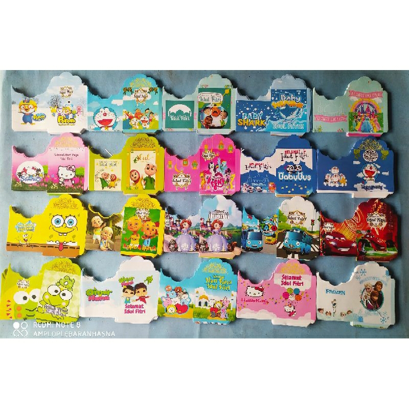 

Amplop Kartun Size Medium [Lembaran 100 Lembar free plastik]