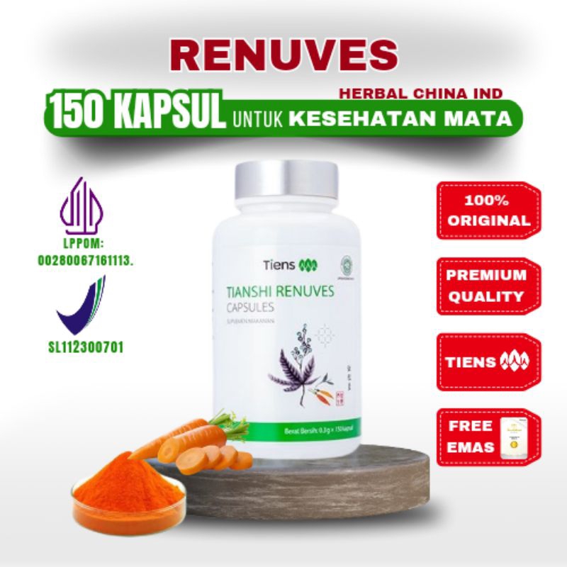 [Herbal China TCM] Tiens RENUVES Ecer Untuk Mata Minus, Pembersihan Paru",Permasalahan Pernafasan