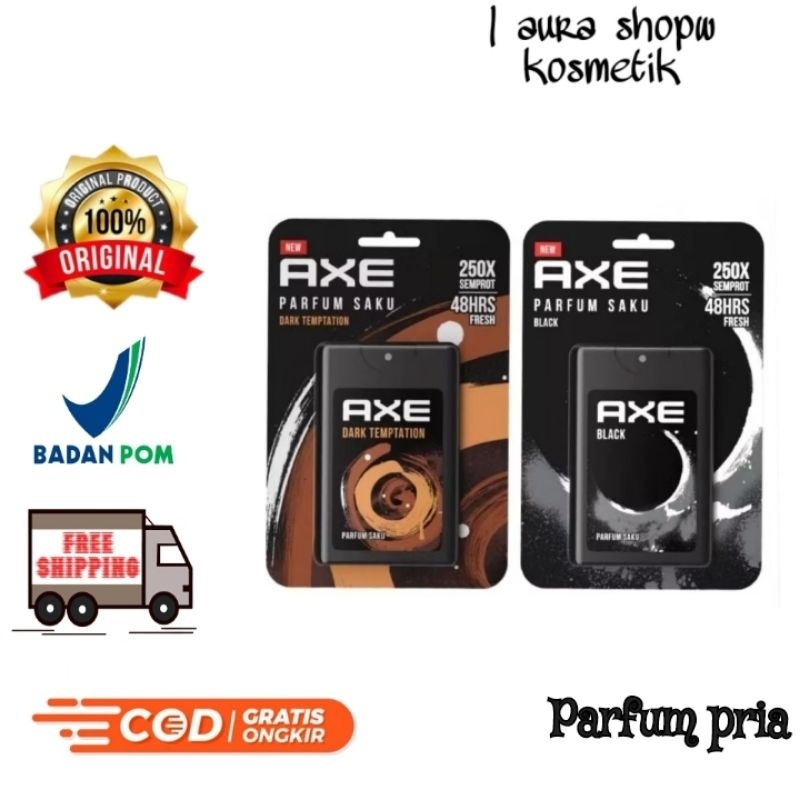 (COD) AXE POCKET FRAGRANCE PARFUM SAKU 17ML UNTUK LAKI-LAKI EAU DE COLOGNE