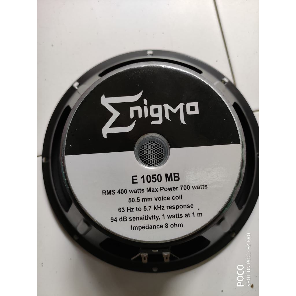 Speaker ENIGMA 10 inch 10MB50 10 inchi 1050 MB 1050MB Original 10in Coil 2in Middle