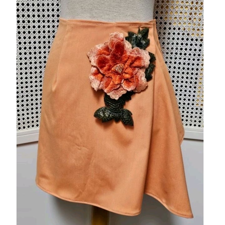 rok bunga bordir premium bawahan