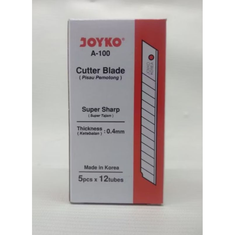 

Refill Cutter A-100/ Isi Cutter Joyco [ isi 12 Tube ] /Pack
