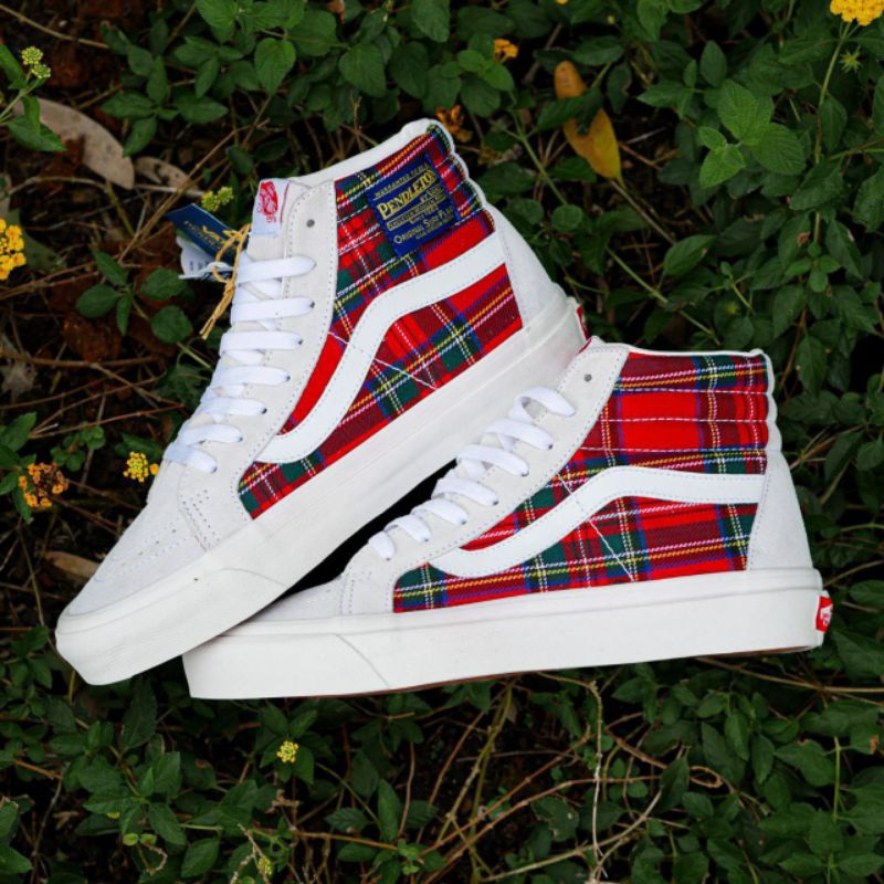 Vans SK8 Hi 38 DX Aneheim Factory pendleton Beach Red