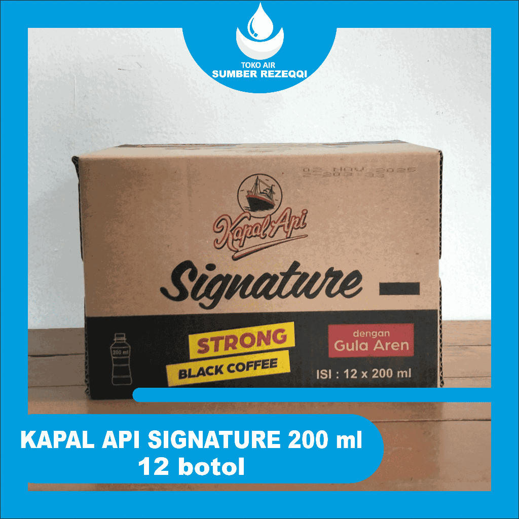 KAPAL API SIGNATURE BOTOL 200 ml (12 BOTOL) MINUMAN KOPI