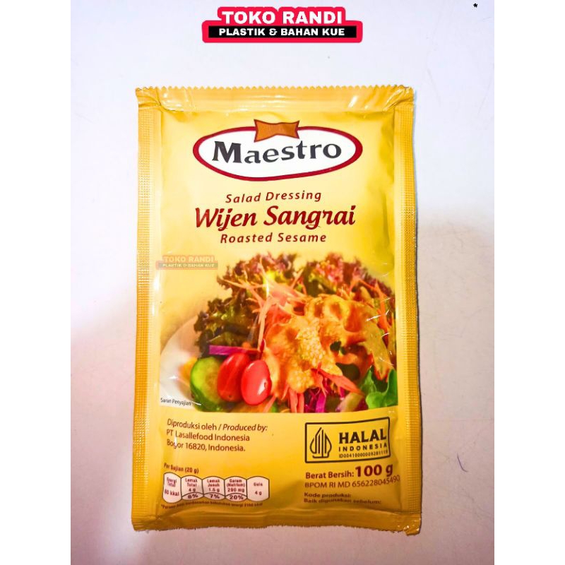 

Maestro salad dressing wijen sangrai 100gr