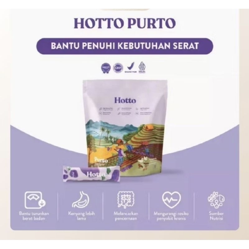 

HOTTO PURTO 1POUCH ISI 16 SACHET KEMASAN 30GR