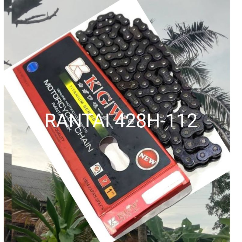 RANTAI MOTOR MEREK KGW 428H-112