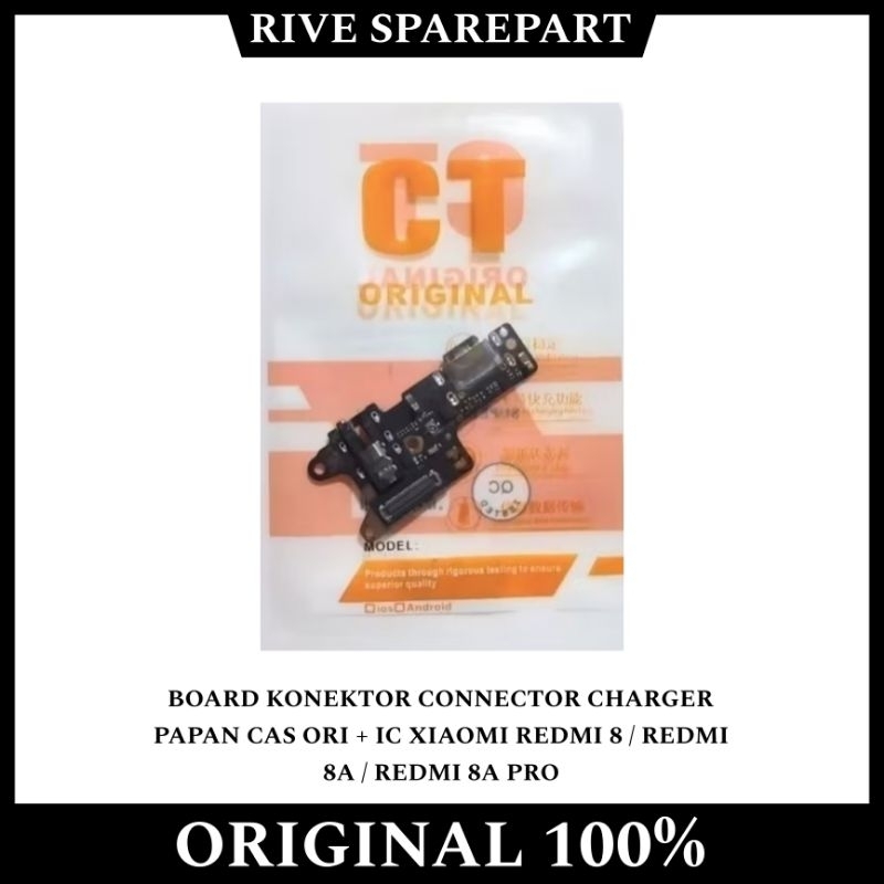 FLEXIBLE BOARD KONEKTOR CONNECTOR CHARGER PAPAN CAS ORI + IC XIAOMI REDMI 8 / REDMI 8A / REDMI 8A PR
