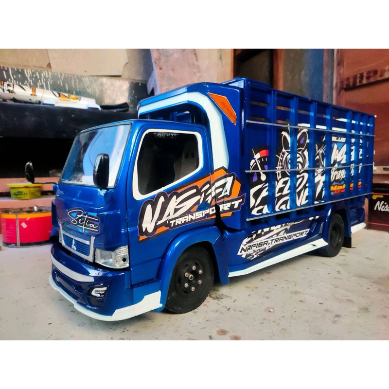Truk Oleng Full Variasi - RC Miniatur Truk - Truk Oleng Dari Kayu Asli - Mainan Anak
