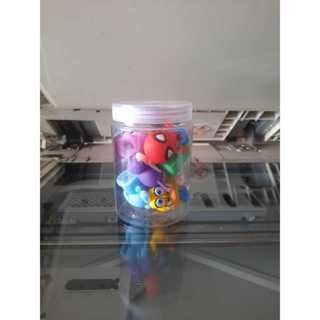 

serutan lucu 1toples isi 12pcs / serutan karakter bahan karet / rautan fancy