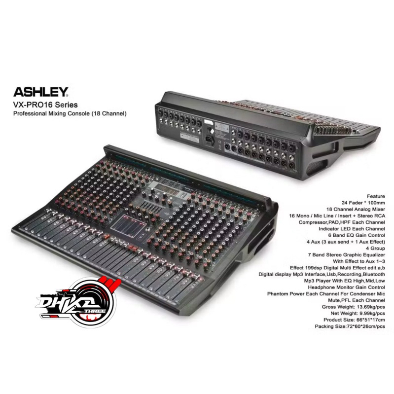 MIXER ASHLEY VXPRO 16 CHANNEL BARU 2025 / Mixer Ashley VXPRO 16 Channel Baru 2025 / Mixer Ashley Vx 