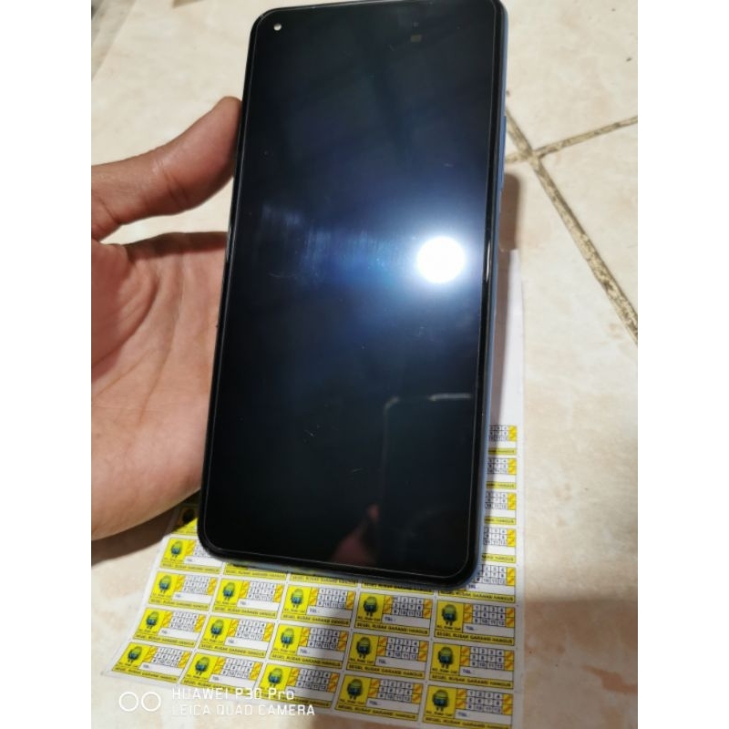 lcd touchscreen frame xiaomi mi 11 lite 4G warna HiTAM ori copotan superamoled jos