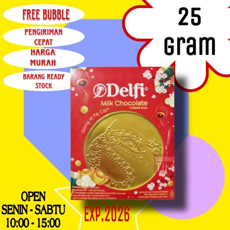 

[READYSTOCK] COKLAT DELFI KOIN SHIO/ COKLAT SHIO Ular / COKLAT DELFI KOIN